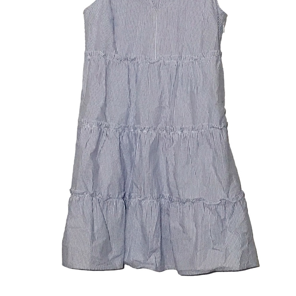 J Crew Factory striped v neck tiered dress Size 6 NWT - Picture 3 of 6